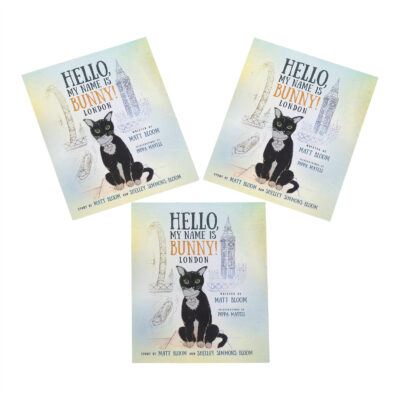 Hello, My Name is Bunny! London refrigerator magnet