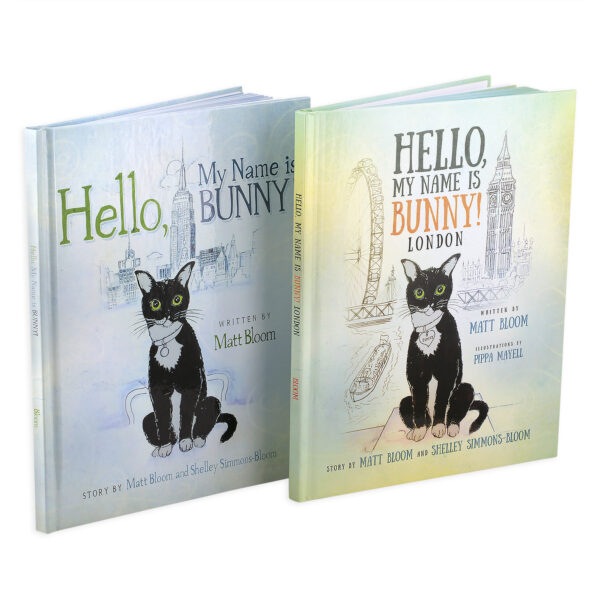A children's book gift set about an adventurous cat