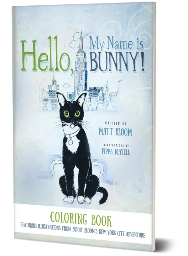 Hello My Name is Bunny Children's coloring book